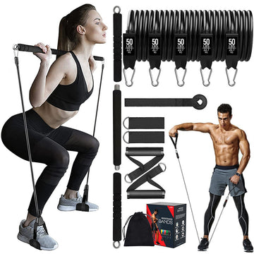 11 Piece Fitness Resistance Belt Suit - TheFindsByAzlan