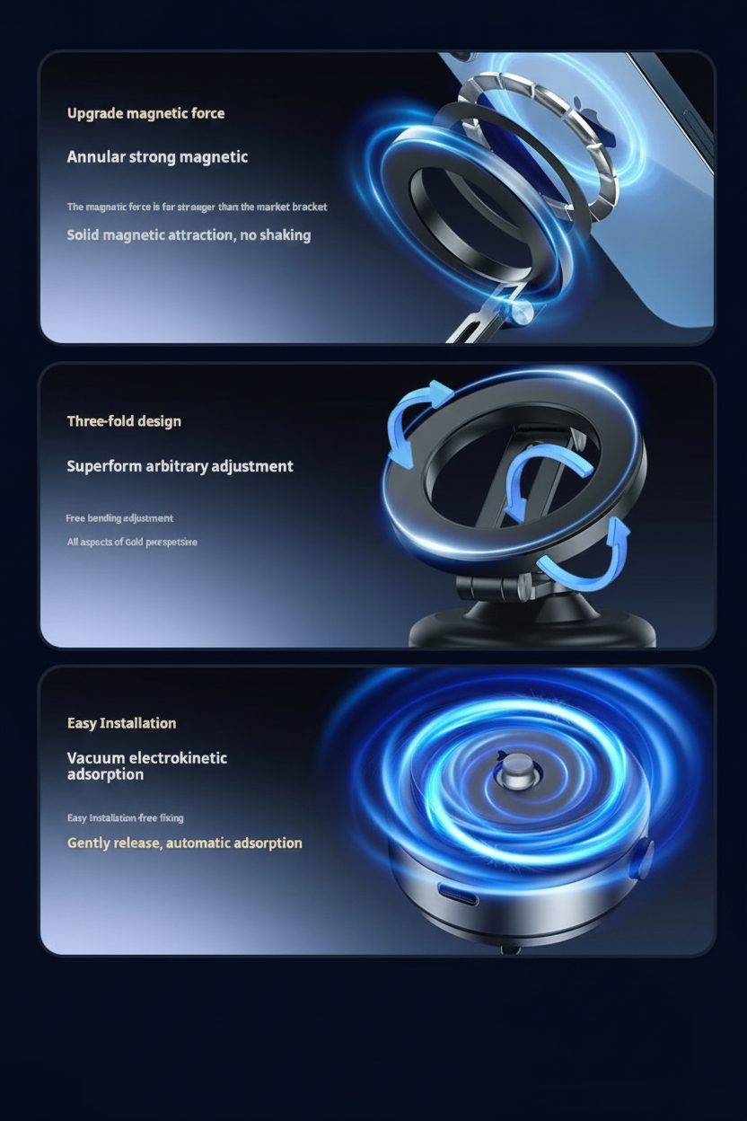 360° Magnetic Car Phone Holder