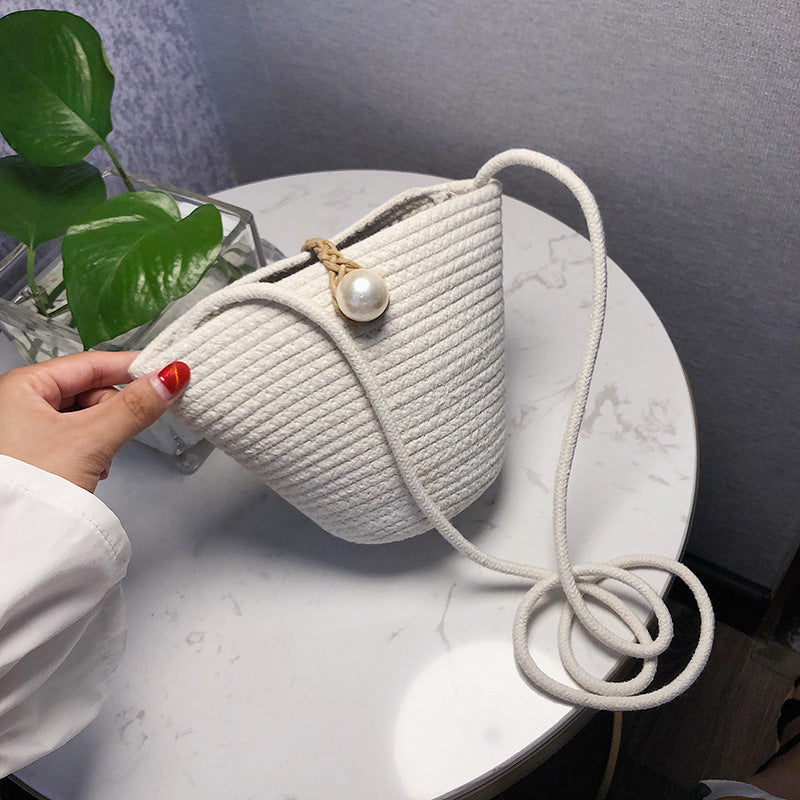 Summer Straw Woven Cross Bag - TheFindsByAzlan