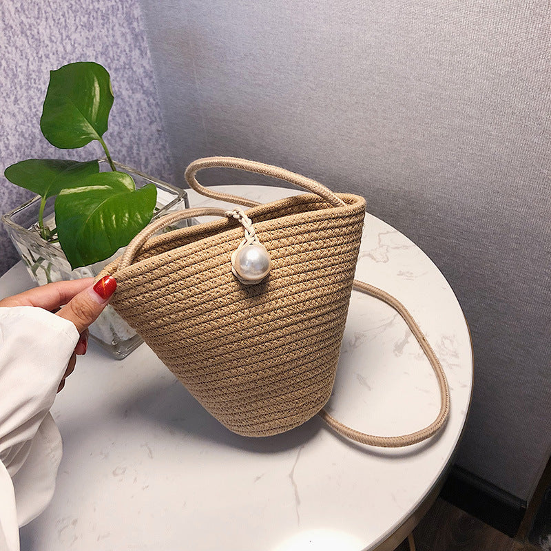 Summer Straw Woven Cross Bag - TheFindsByAzlan