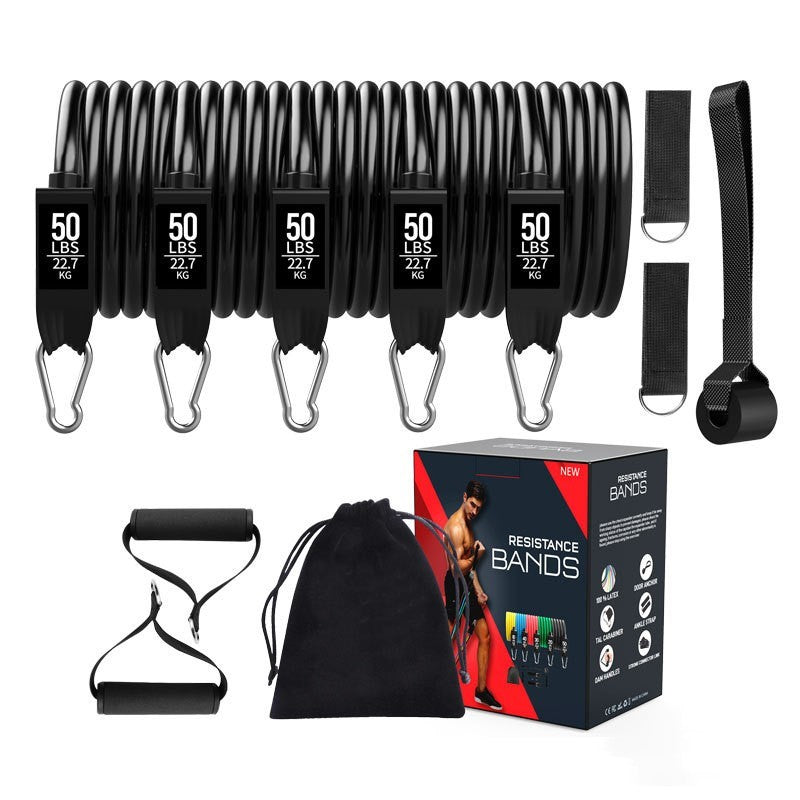 11 Piece Fitness Resistance Belt Suit - TheFindsByAzlan