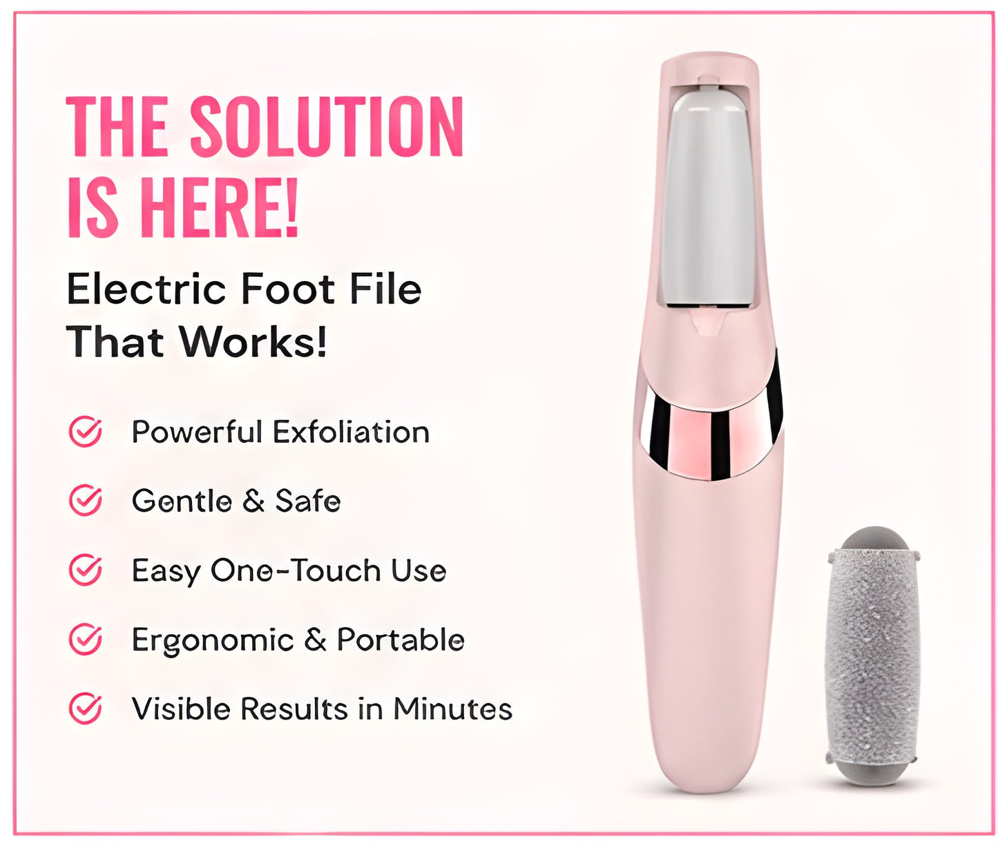 Electric Pedicure Foot File Callus Remover