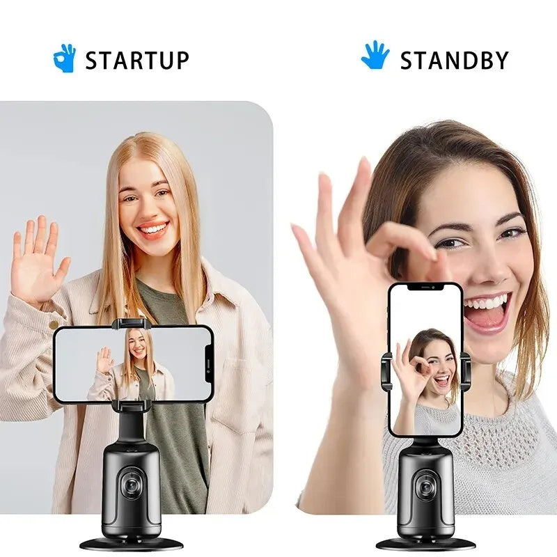 360° AI Smart Gimbal Face Tracking Phone Holder - TheFindsByAzlan