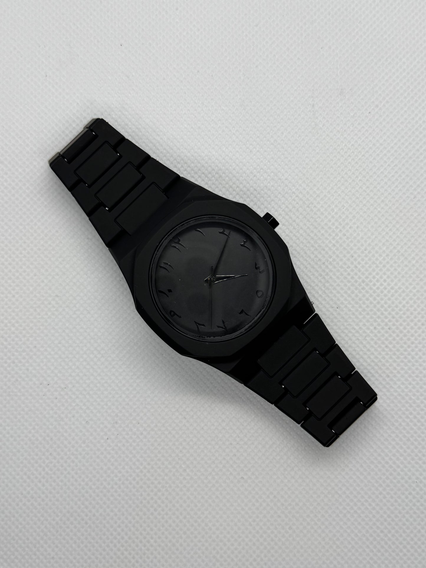 Black Arabic Aura Watch Flat 40% OFF - TheFindsByAzlan