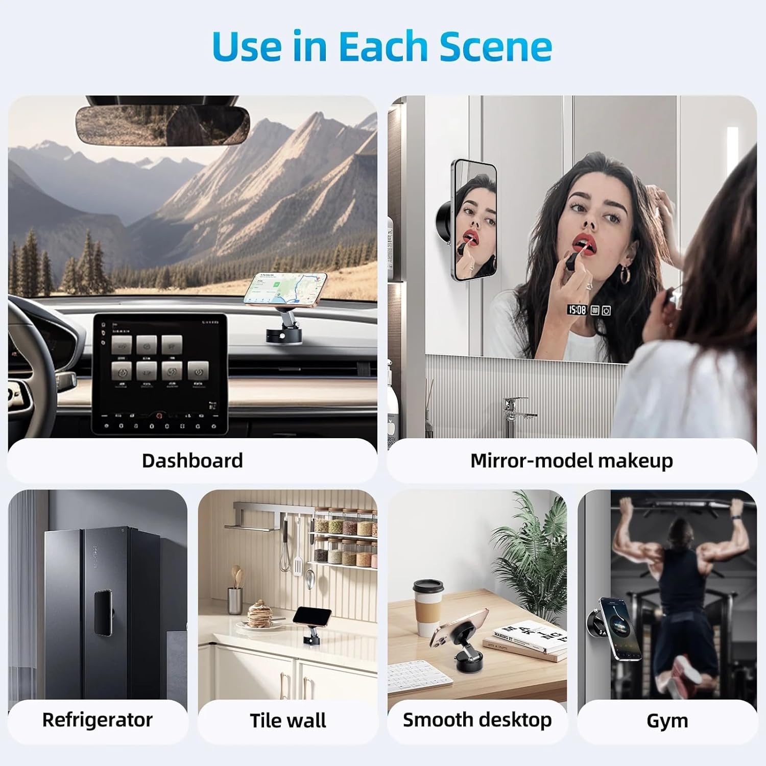 ™Strong Magnetic Rotation Height Adjustable Car Phone Holder - TheFindsByAzlan