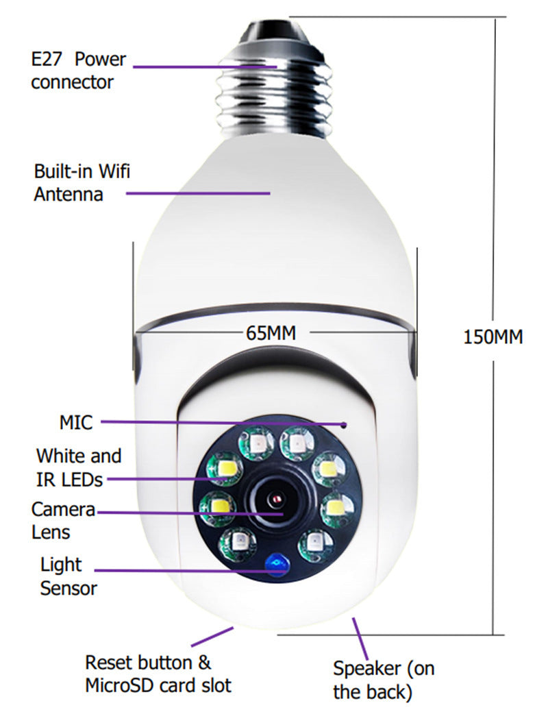 1080P Bulb WiFi Camera - TheFindsByAzlan