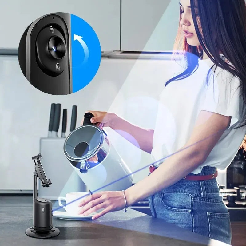 360° AI Smart Gimbal Face Tracking Phone Holder - TheFindsByAzlan
