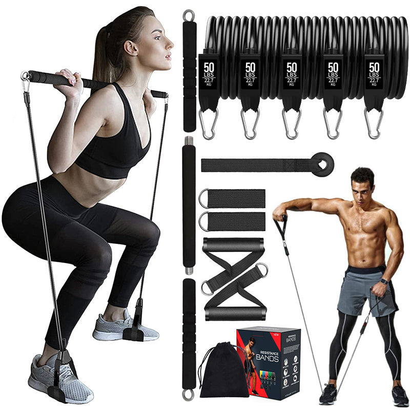 11 Piece Fitness Resistance Belt Suit - TheFindsByAzlan