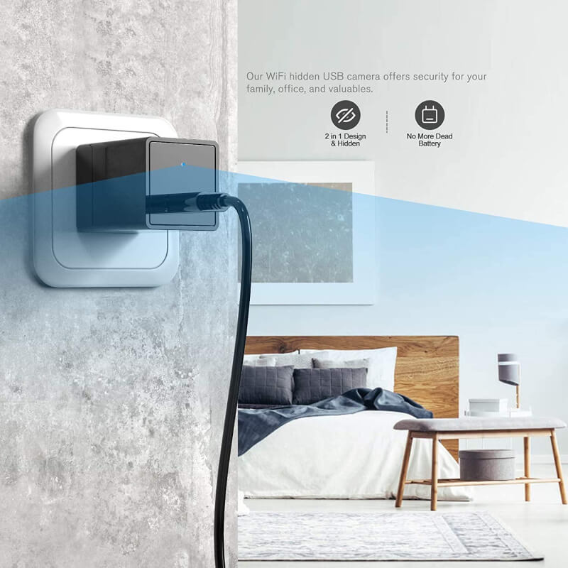 Mini Hidden Spy Charger Camera - TheFindsByAzlan