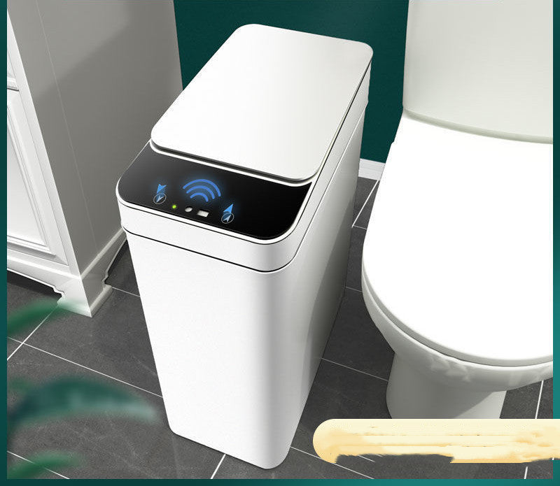 Intelligent Induction Automatic Flip Trash Can - TheFindsByAzlan
