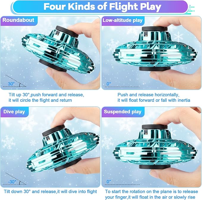 ™Compact Hand Controlled Drone & Flying Spinner - TheFindsByAzlan