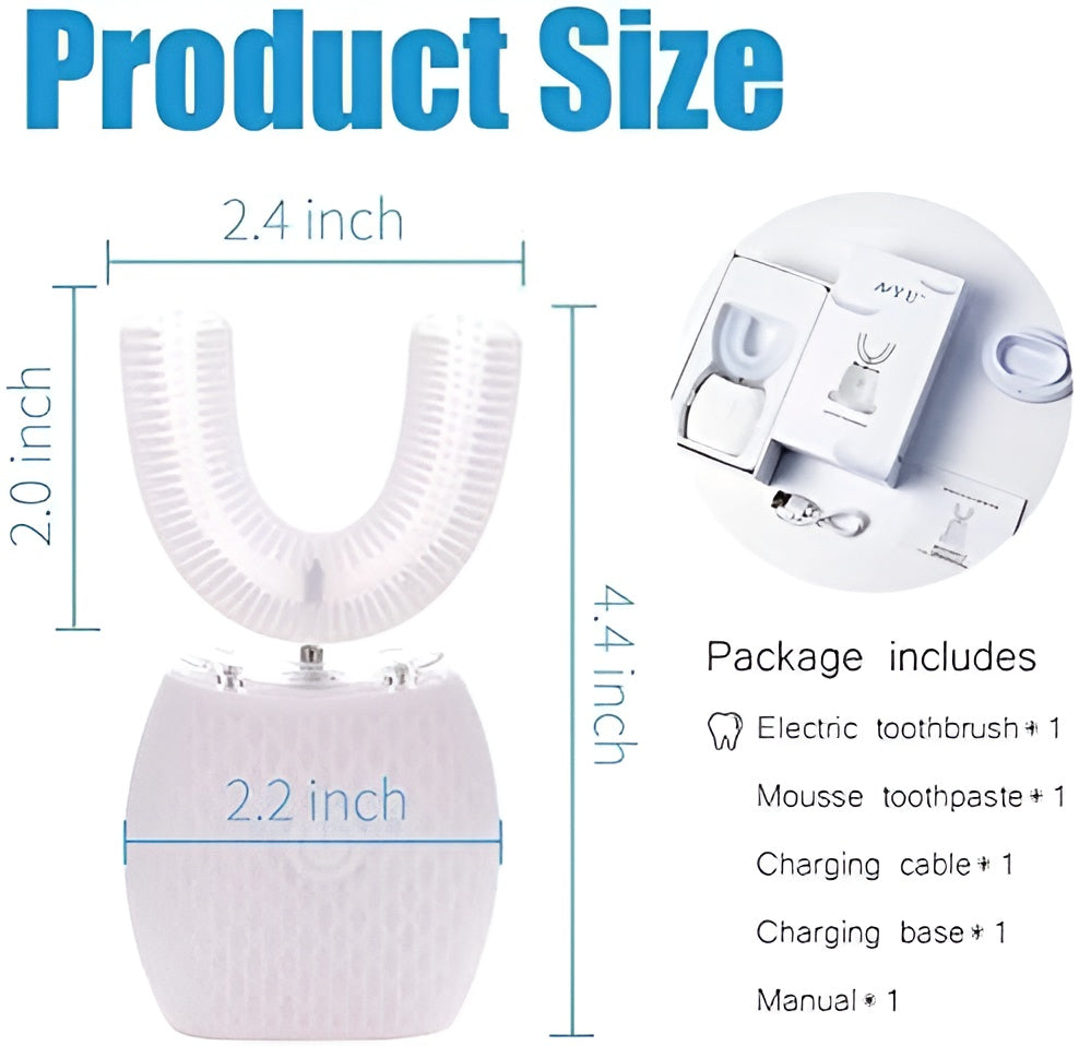 ™Smart Electric U-Shape Rechargeable tooth brush - TheFindsByAzlan